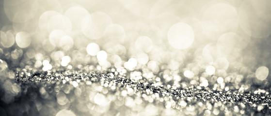 bokeh christmas lights background banner