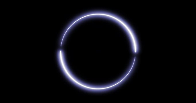 Popular phantom blue color bright glowing neon circle seamless background