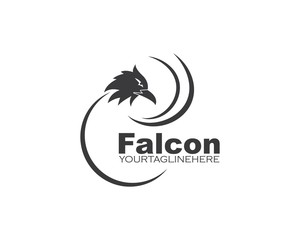 Falcon Eagle Bird Logo Template vector