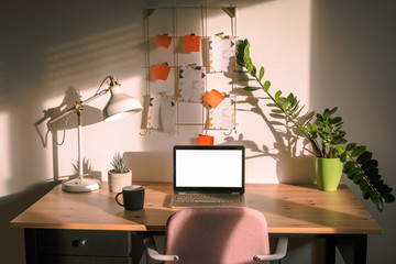 Small cosy home office desk  