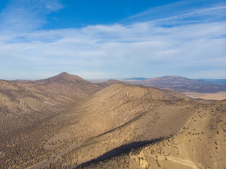 Fototapeta na wymiar rocks in a large canyon, filmed from a height, desert