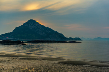 Fototapeta premium sunset on the beach