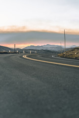 Fototapeta premium sunset on the road