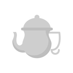 kitchen teapot ceramic utensil icon