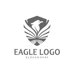 Eagle logo design vector, Phoenix logo concept, Simple Eagle logo template, Icon Symbol, Creative design