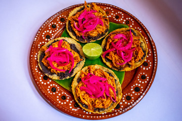 Comida Mexicana Panuchos Cochinita Pibil