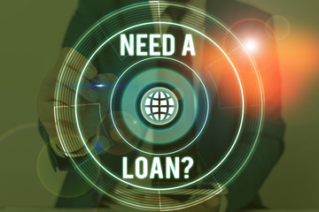 Handwriting text writing Need A Loan Question. Conceptual photo asking he need money expected paid back with interest