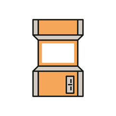 video game retro machine icon