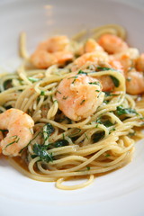 エビのパスタ