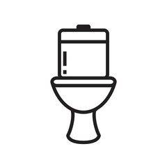 Toilet Icon Vector Simple Design