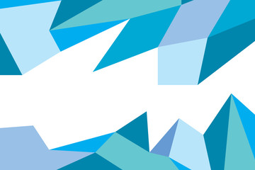 Obraz premium The background of the blue polygon is a gradient