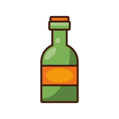 wine bottle drink isolated icon