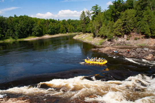 Rafting Boat White River Ottawa Ontario