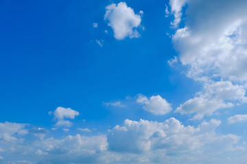 Naklejka na ściany i meble Clouds on Sky blue background