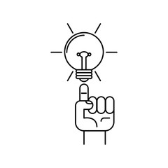 Concept of idea, creativity and innovation. Flat illustration. 