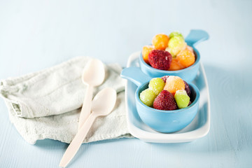 Frozen fruit salad
