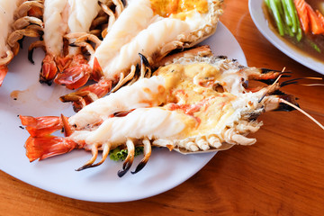Grilled Giant River Prawn