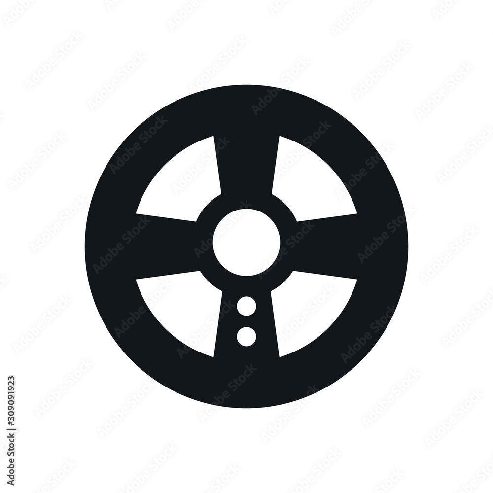 Wall mural video game car wheel control