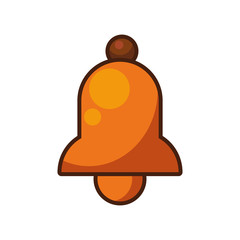 Naklejka premium merry christmas bell decoration icon