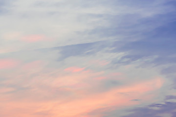 beautiful colorful  pastel sunset sky for background