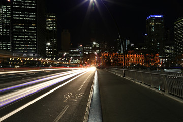 Fototapeta na wymiar Brisbane city night scape