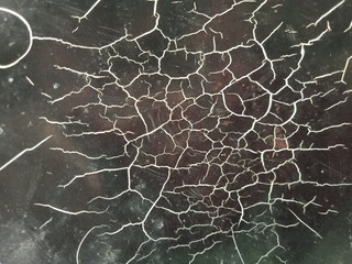 Cracks pattern of plastic sheet