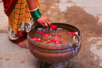 Obraz na płótnie Canvas Indian traditional wedding ceremony photography 