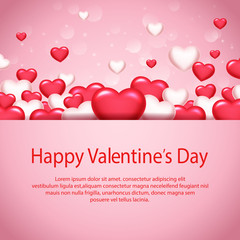 Valentine's day background. Vector illustration