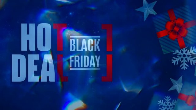 Black Friday looped animation for advertising sale promo