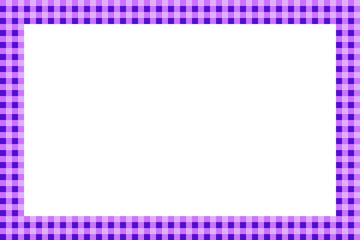 ギンガムチェック柄 横フレーム