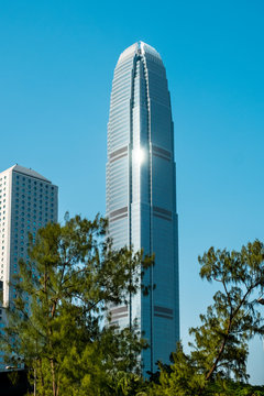 Two International Finance Centre skyscraper building - HongKong, November, 2109