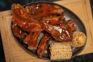 Costillitas con elote