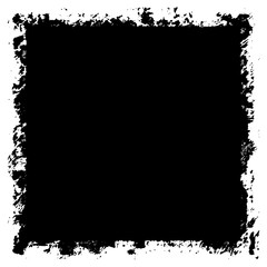 Grunge background black rectangular isolated on white background