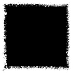 Grunge background black rectangular isolated on white background