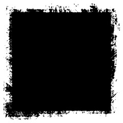 Grunge background black rectangular isolated on white background