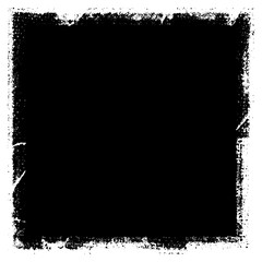 Grunge background black rectangular isolated on white background