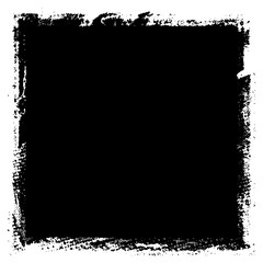 Grunge background black rectangular isolated on white background