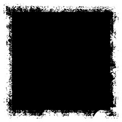 Grunge background black rectangular isolated on white background