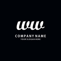 Initial WW white color logo template 