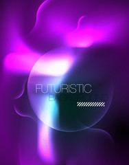 Neon lights vector abstract background
