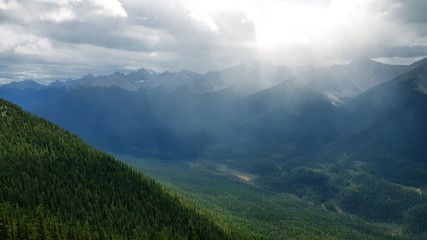 Fototapeta premium landscape with mountains and clouds