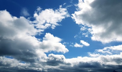 blue sky with clouds