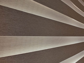 Horizontal striped curtains made from natural material