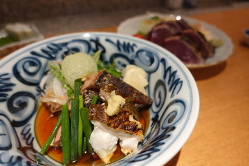 Dishes of Japanese traditional foods (side dishes)