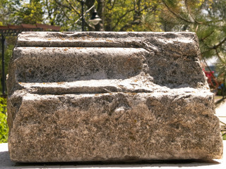 Ancient ruins in the city center of Constanta, Romania.