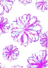 abstract floral background with flowers