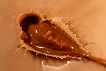 Milk chocolate splash