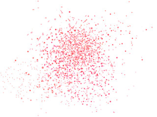 Confetti on isolated white background. Many glitters. Holiday elements