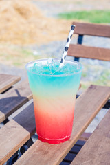 Colorful Italian soda 