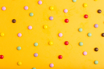 background with candy little multicolored